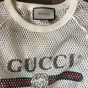 Gucci Cropped Netted Top